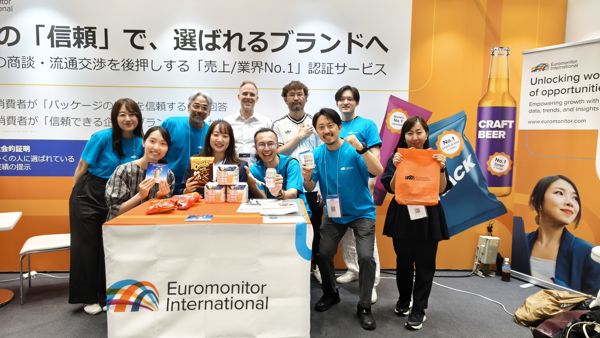 Group photo at booth at Marketing Week Summer 2026